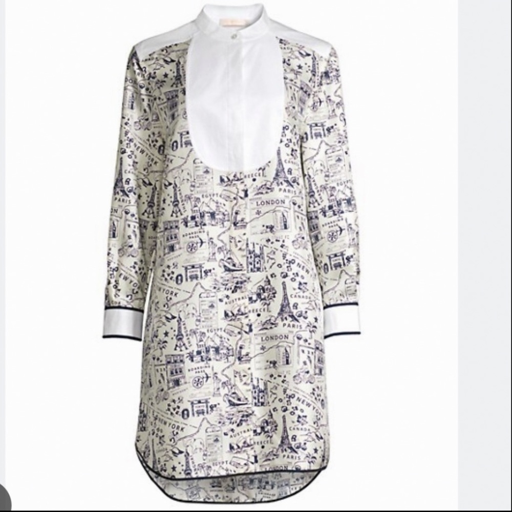 Tory Burch Travel Printed Tunic Dress